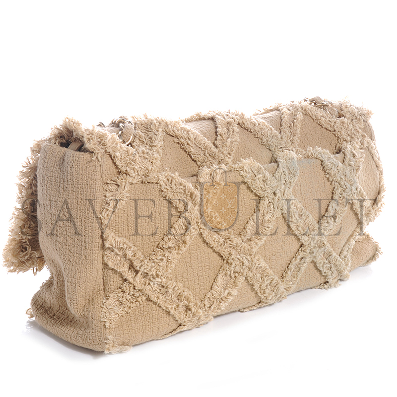 CHANEL MASTER TWEED NATURE FLAP DARK BEIGE (36*20*9cm) 